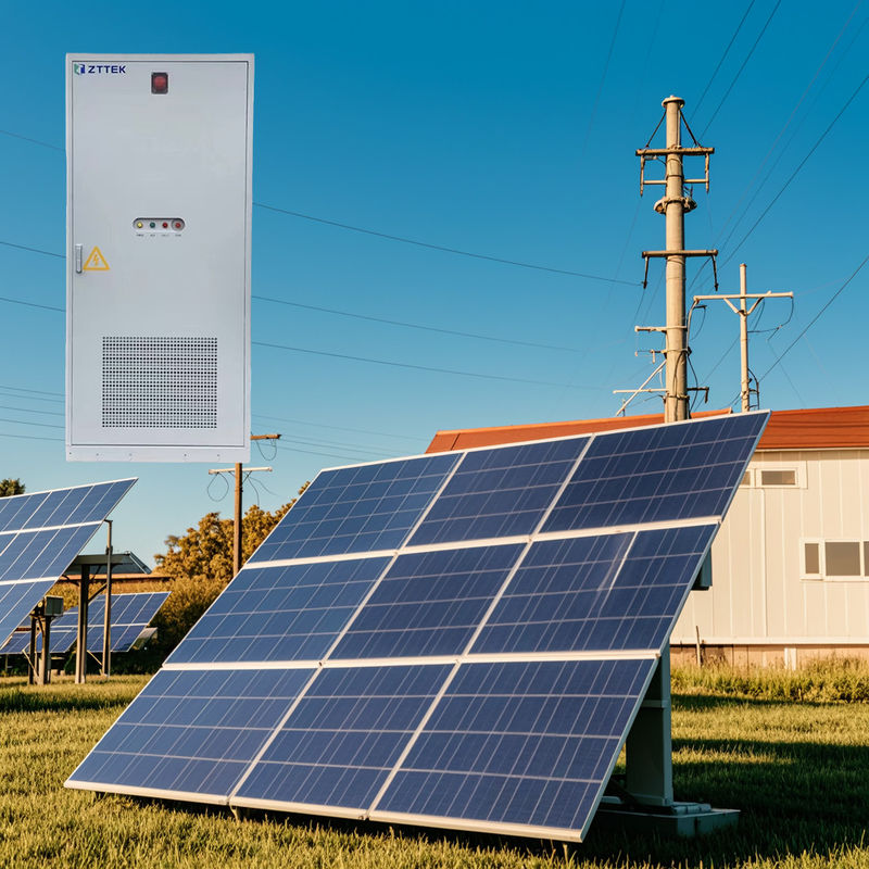 Kırsal alanlar için LFP Batarya Depolama ile Güneş Güçlü Mikro Şebeke 30KW 40KWH